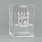 Live Love Lake Acrylic Pen Holder - Angled View