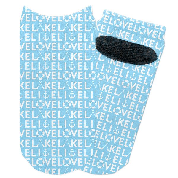 Custom Live Love Lake Adult Ankle Socks