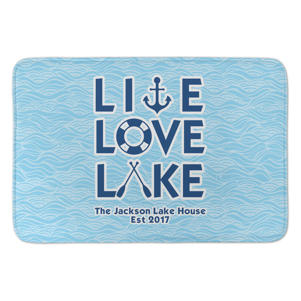 Custom Live Love Lake Anti-Fatigue Kitchen Mat (Personalized)