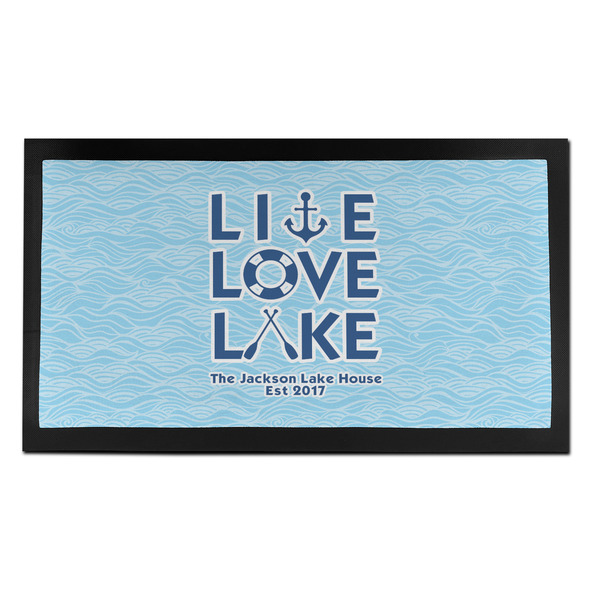 Custom Live Love Lake Bar Mat - Small (Personalized)