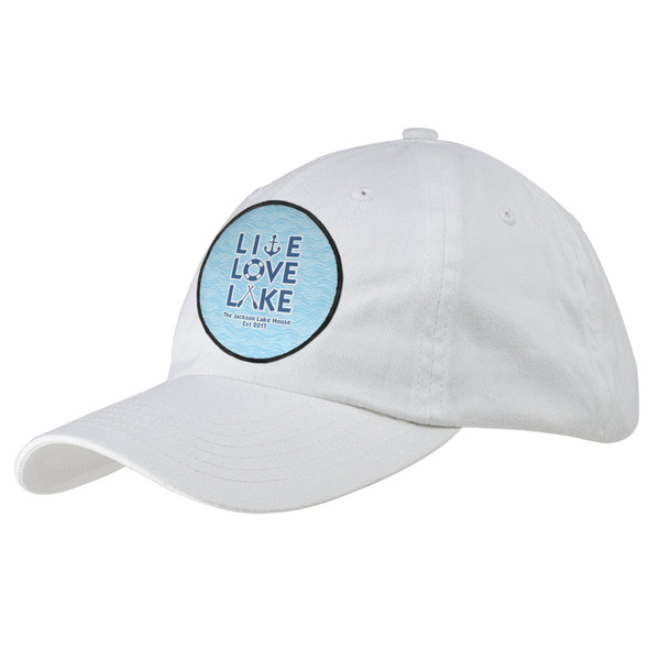 Custom Live Love Lake Baseball Cap - White (Personalized)