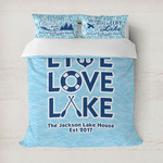 Live Love Lake Duvet Cover (Personalized)