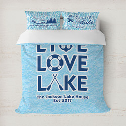 Live Love Lake Duvet Cover Set - Full / Queen (Personalized)