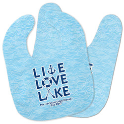 Live Love Lake Baby Bib w/ Name or Text