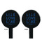 Live Love Lake Black Plastic 7" Stir Stick - Double Sided - Round - Front & Back