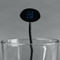 Live Love Lake Black Plastic 7" Stir Stick - Oval - Main