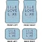 Live Love Lake Car Floor Mats Set (2F + 2B)