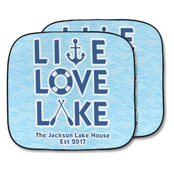 Live Love Lake Car Sun Shade - Two Piece (Personalized)