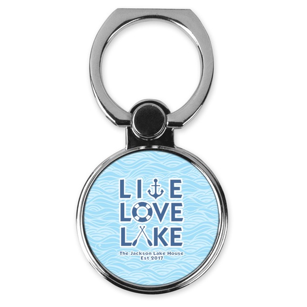 Custom Live Love Lake Cell Phone Ring Stand & Holder (Personalized)