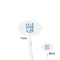 Live Love Lake Clear Plastic 7" Stir Stick - Oval - Front & Back