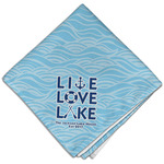 Live Love Lake Cloth Dinner Napkin - Single w/ Name or Text