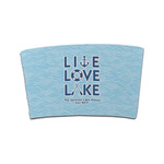 Live Love Lake Coffee Cup Sleeve (Personalized)