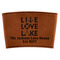 Lake House Quotes and Sayings Cognac Leatherette Mug Sleeve - Flat