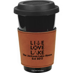 Live Love Lake Leatherette Cup Sleeve - Single Sided (Personalized)