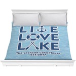 Live Love Lake Comforter - King (Personalized)