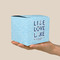 Live Love Lake Cube Favor Gift Box - On Hand - Scale View