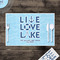 Live Love Lake Disposable Paper Placemat - In Context