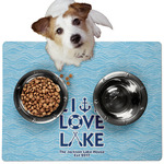 Live Love Lake Dog Food Mat - Medium w/ Name or Text