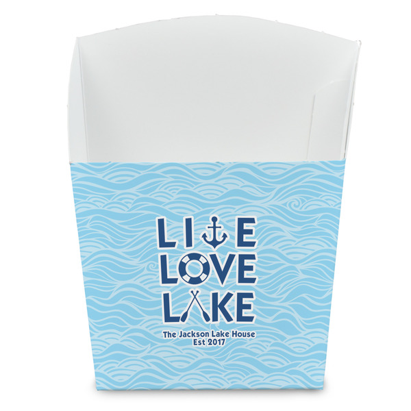 Custom Live Love Lake French Fry Favor Boxes (Personalized)