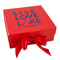 Live Love Lake Gift Boxes with Magnetic Lid - Red - Front