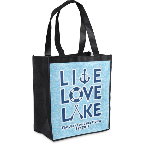 Custom Live Love Lake Grocery Bag (Personalized)