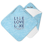 Live Love Lake Hooded Baby Towel (Personalized)