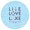 Live Love Lake Icing Circle - Large - Single