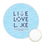 Live Love Lake Icing Circle - Medium - Front