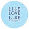 Live Love Lake Icing Circle - Medium - Single