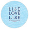 Live Love Lake Icing Circle - Small - Single