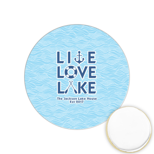 Custom Live Love Lake Printed Cookie Topper - 1.25" (Personalized)