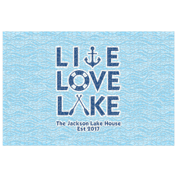 Custom Live Love Lake Jigsaw Puzzle - 1000-piece (Personalized)