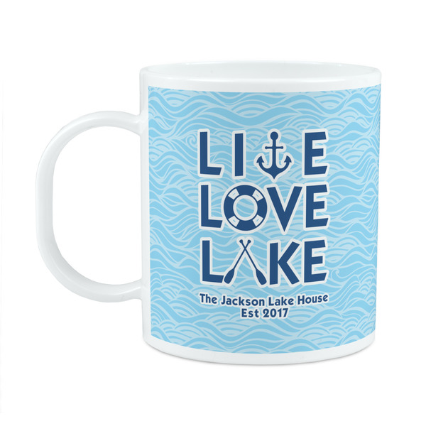 Custom Live Love Lake Plastic Kids Mug (Personalized)