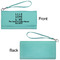 Live Love Lake Ladies Wallets - Faux Leather - Teal - Front & Back View