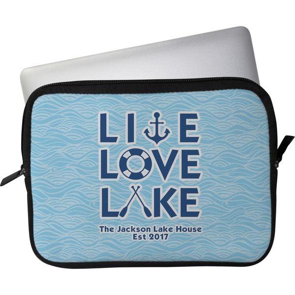 Custom Live Love Lake Laptop Sleeve / Case - 13" (Personalized)