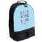 Live Love Lake Large Backpack - Black - Angled View