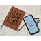 Live Love Lake Leather Sketchbook - Large - Double Sided - In Context