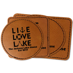 Live Love Lake Faux Leather Iron On Patch (Personalized)