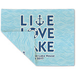 Live Love Lake Double-Sided Linen Placemat - Single w/ Name or Text