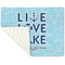 Live Love Lake Linen Placemat - Folded Corner (single side)