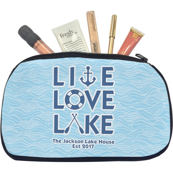 Custom Live Love Lake Makeup / Cosmetic Bag - Medium (Personalized)