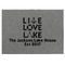 Live Love Lake Medium Gift Box with Engraved Leather Lid - Approval