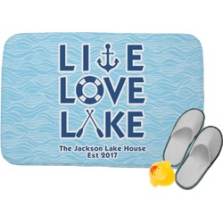 Live Love Lake Memory Foam Bath Mat - 34"x21" (Personalized)
