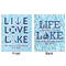 Live Love Lake Minky Blanket - 50"x60" - Double Sided - Front & Back