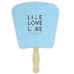 Live Love Lake Paper Fan (Personalized)