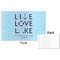 Live Love Lake Disposable Paper Placemat - Front & Back