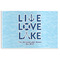 Live Love Lake Disposable Paper Placemat - Front View