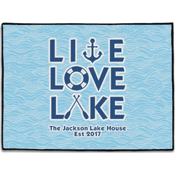 Live Love Lake Door Mat - 24"x18" (Personalized)