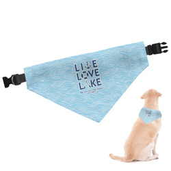 Live Love Lake Dog Bandana - Large (Personalized)