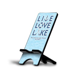 Live Love Lake Cell Phone Stand (Small) (Personalized)